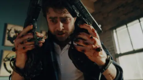 Still 1 of Guns Akimbo (2019) WEB-DL Dual Audio [Hindi (ORG DD5.1) & English] 1080p 720p 480p x264 HD