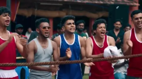 Still 7 of Alappuzha Gymkhana (2025) DS4K WEB-DL [Hindi (DD5.1) & Malayalam] 4K 1080p 720p & 480p Dual Audio [x264/10Bit-HEVC]